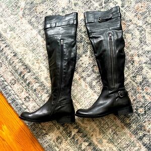 Black over the knee boots size 7